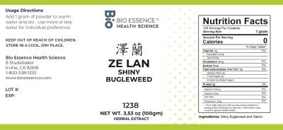 traditional Chinese medicine, herbs, Bioessence, Ze Lan
